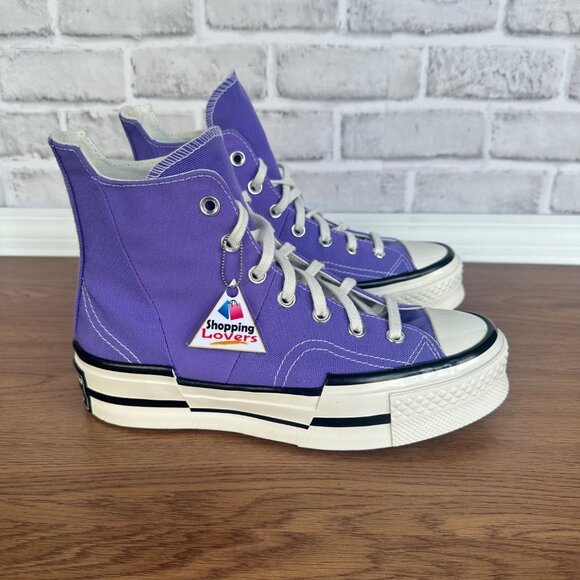 ⭐Converse Chuck 70 Plus Hi Platform Viper Violet Sz 6 Mens Shoes Sneaker A12523C - Picture 1 of 9